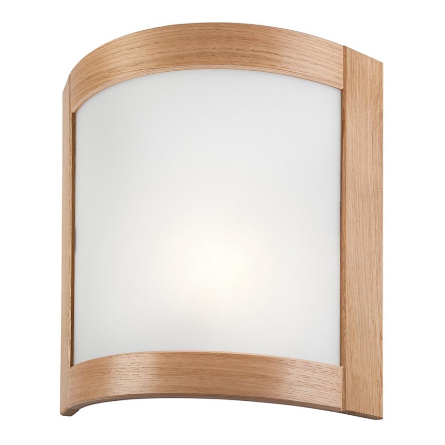 Luz de parede HALINA 1xE27/60W/230V carvalho
