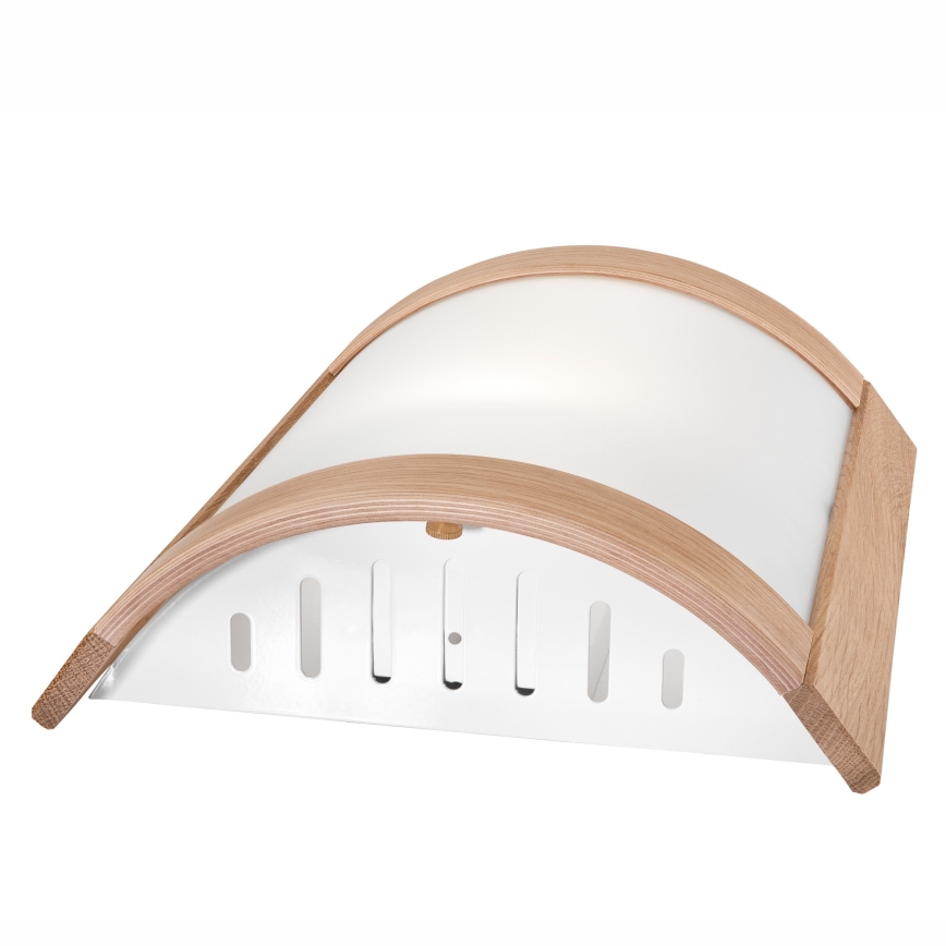 Luz de parede HALINA 1xE27/60W/230V carvalho