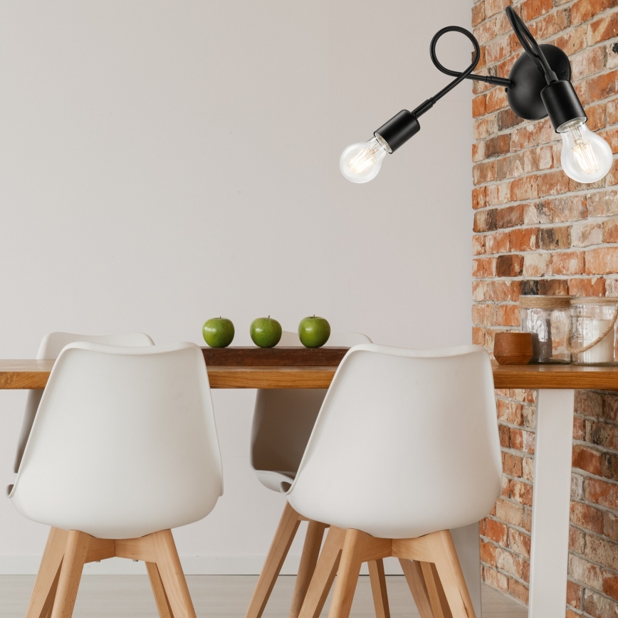 Luz de parede HARRY 2xE27/60W/230V