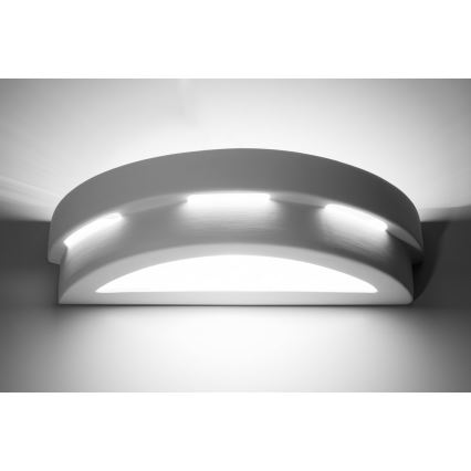 Luz de parede HELIOS 1xE27/60W/230V branco