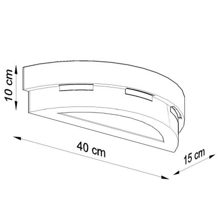 Luz de parede HELIOS 1xE27/60W/230V branco