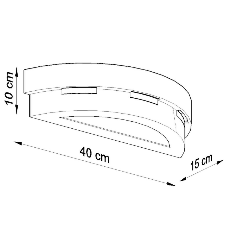 Luz de parede HELIOS 1xE27/60W/230V branco