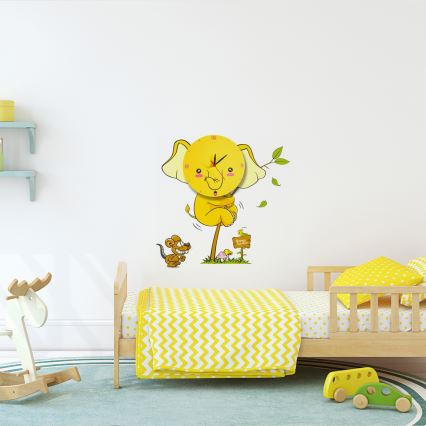 Luz de parede infantil LED com relógio 1xLED/1W/3xAAA