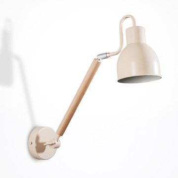 Luz de parede KALLITHEA 1xE27/60W/230V bege
