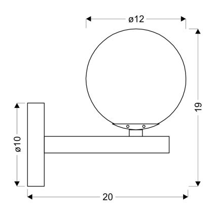 Luz de parede KAMA 1xG9/28W/230V