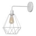 Luz de parede KARO 1xE27/15W/230V branco