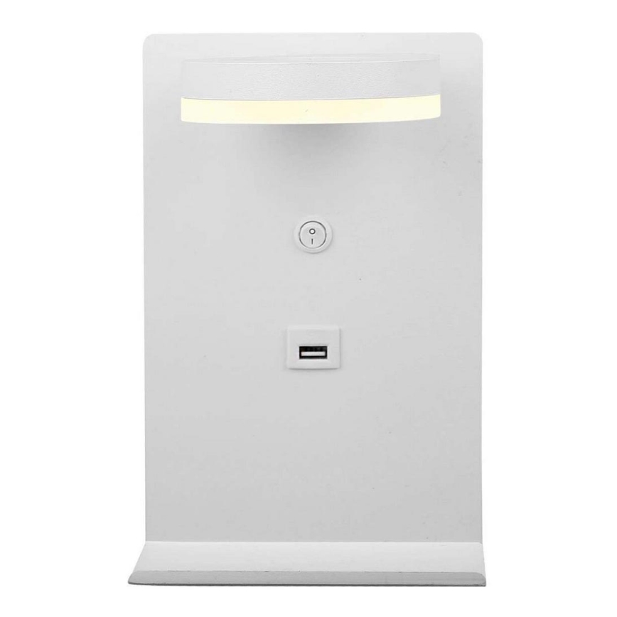Luz de parede LED com um carregador COMPACT LED/4W/230V