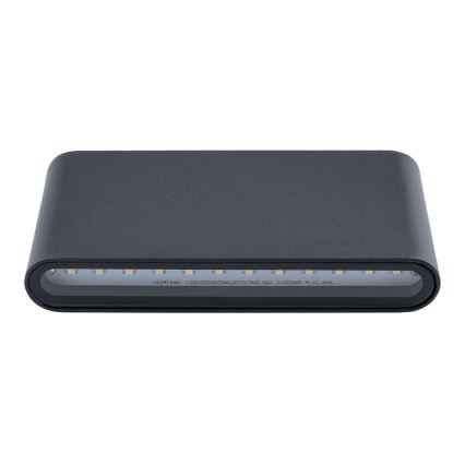Luz de parede LED de exterior FLOW 2xLED/6W/230V IP54 preto antigo