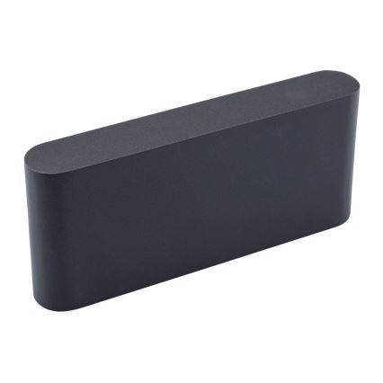 Luz de parede LED de exterior FLOW LED/6W/230V IP54 preto antigo