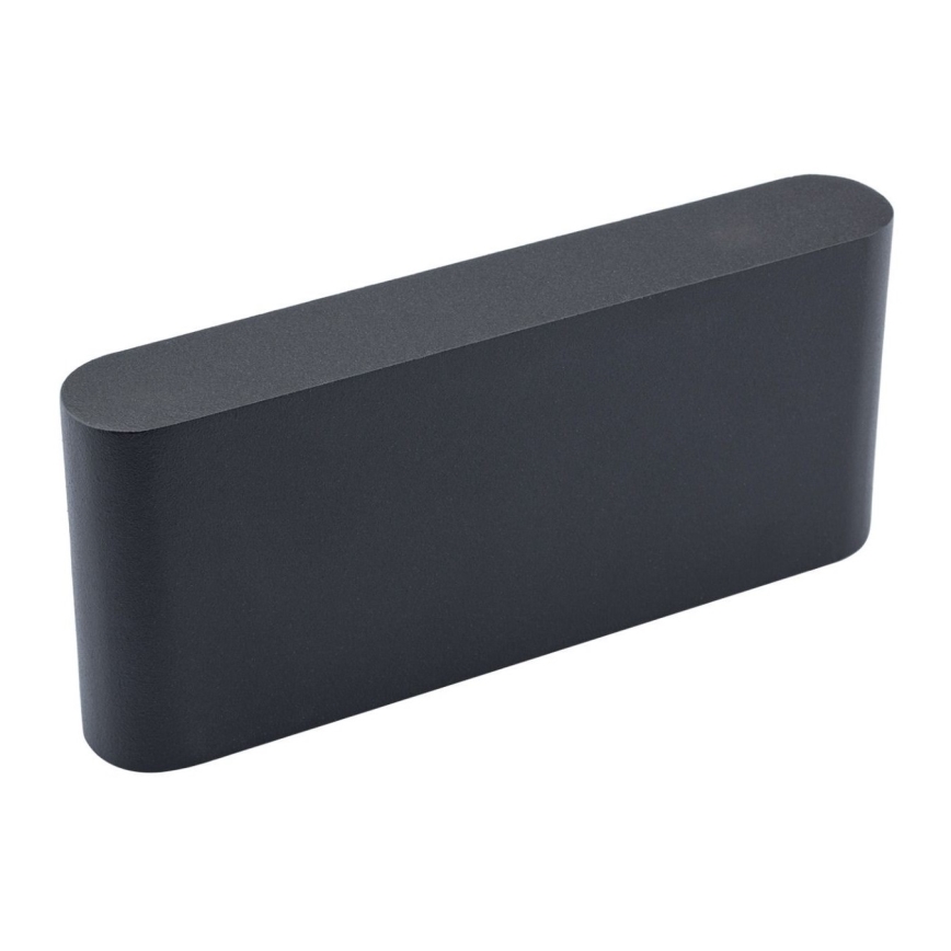 Luz de parede LED de exterior FLOW LED/6W/230V IP54 preto antigo