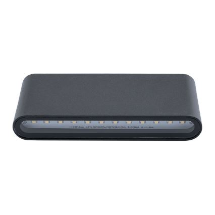 Luz de parede LED de exterior FLOW LED/6W/230V IP54 preto antigo