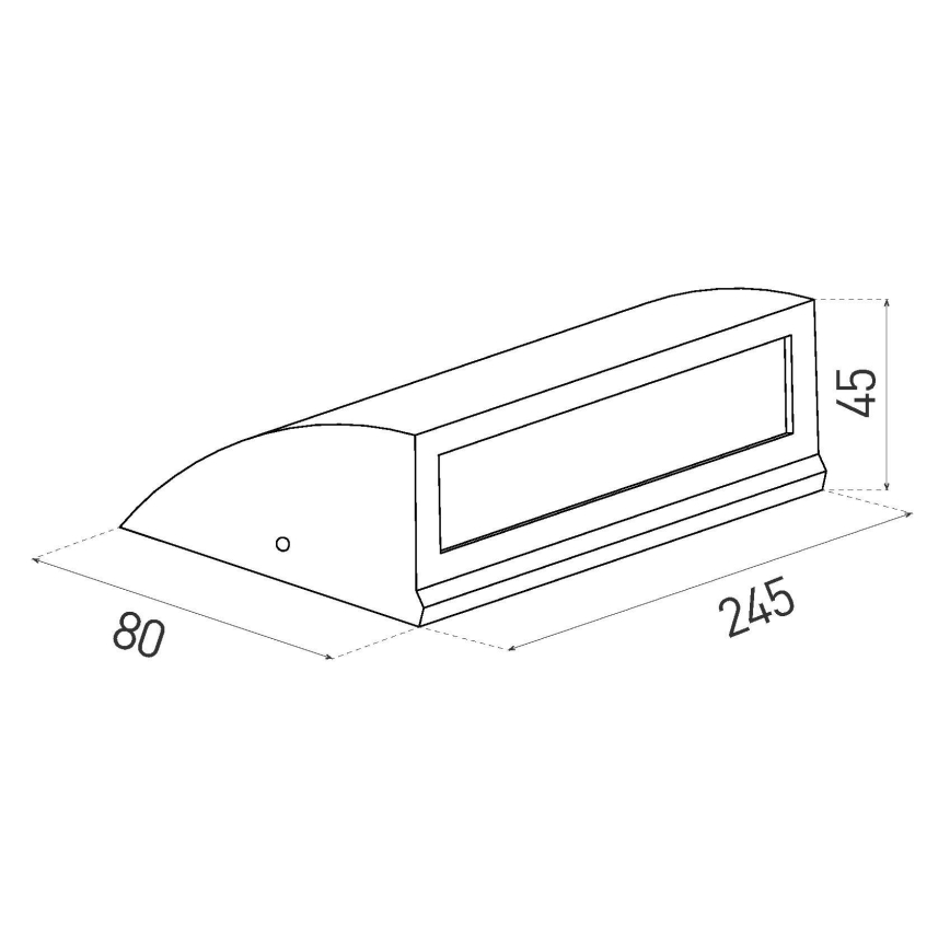Luz de parede LED de exterior LED/10W/230V IP54