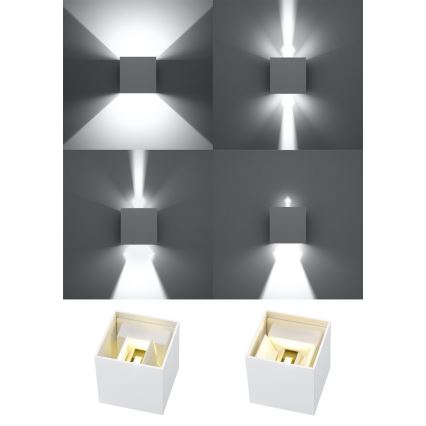 Luz de parede LED de exterior LUCA LED/6W/230V IP54
