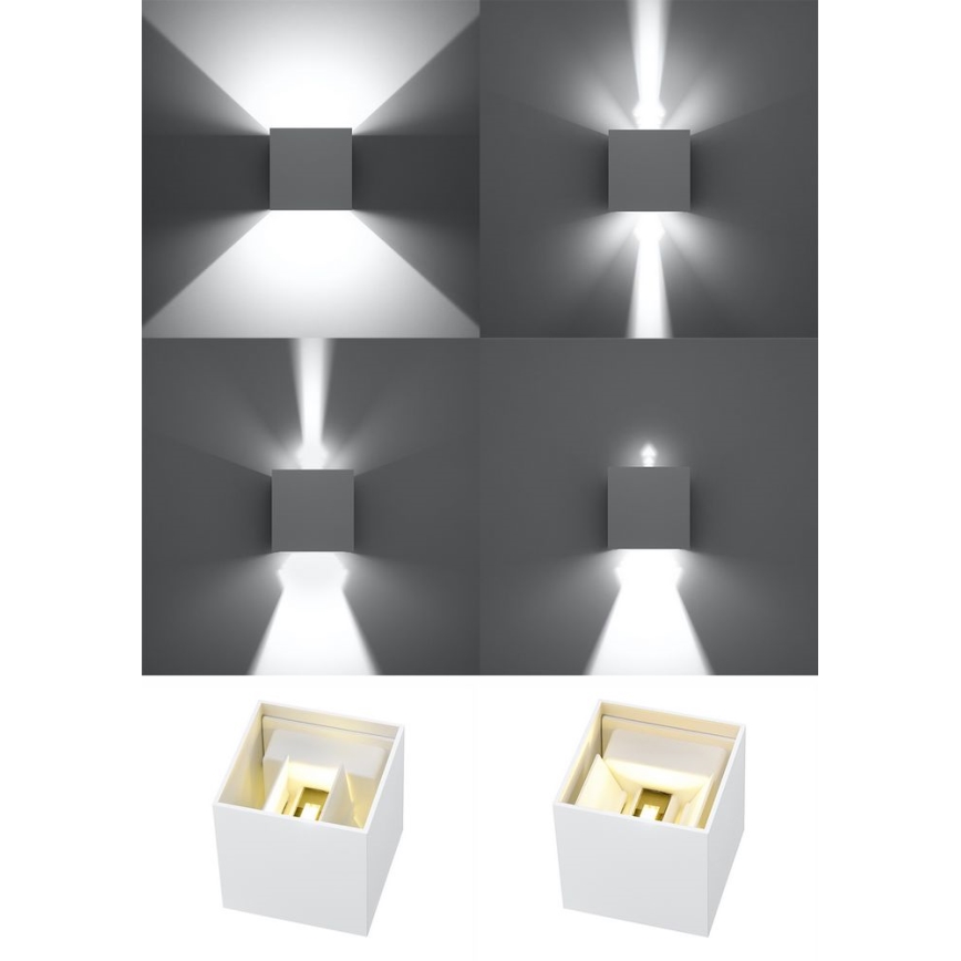 Luz de parede LED de exterior LUCA LED/6W/230V IP54