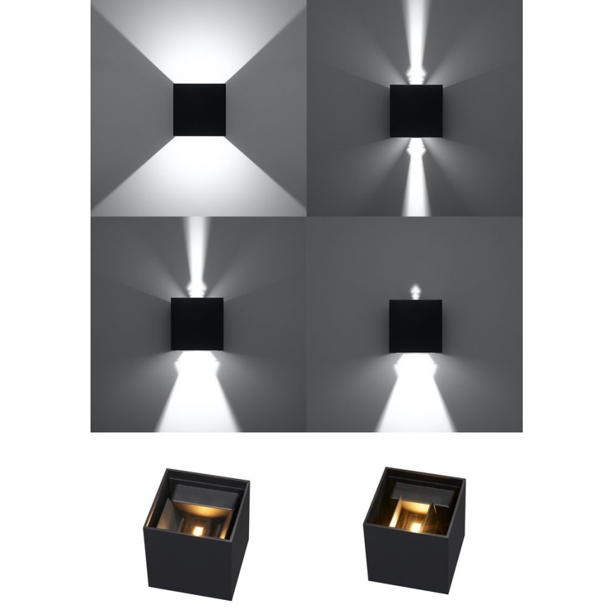 Luz de parede LED de exterior LUCA LED/6W/230V IP54