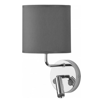Luz de parede LED FIORENZO 1xE27/60W/230V + LED/3W