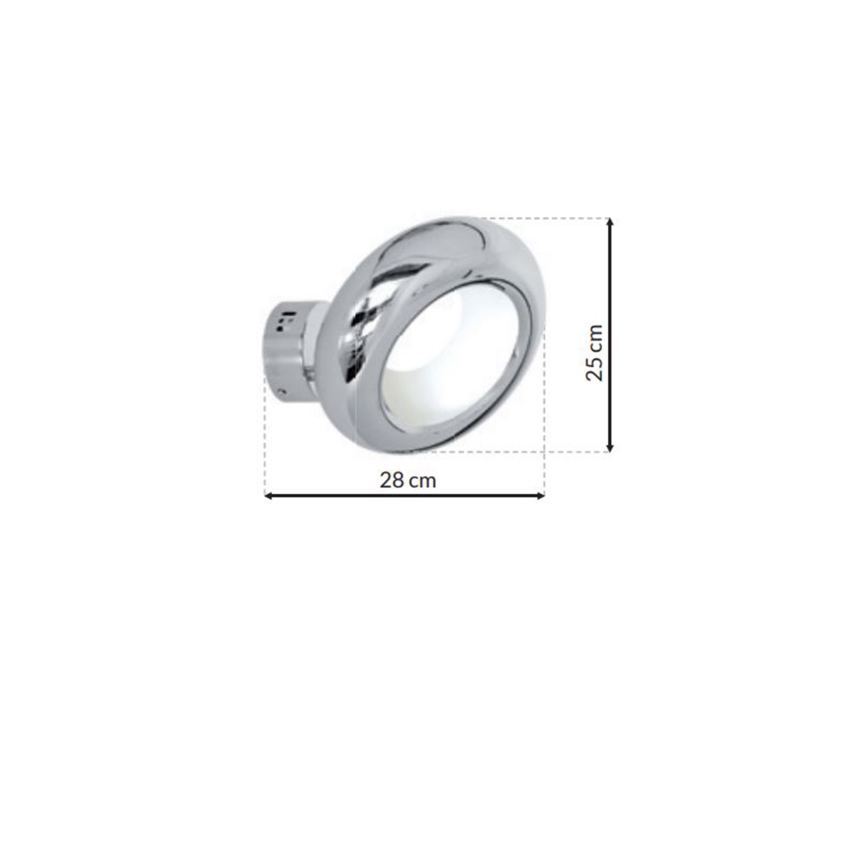 Luz de parede LED MERCURIO 1xLED/12W/230V
