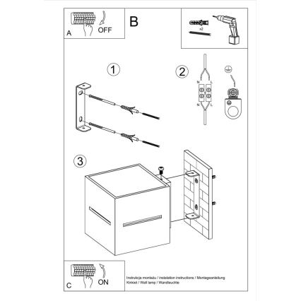 Luz de parede LOBO 1xG9/40W/230V branco