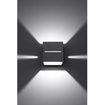 Luz de parede LOBO 1xG9/40W/230V cinzento