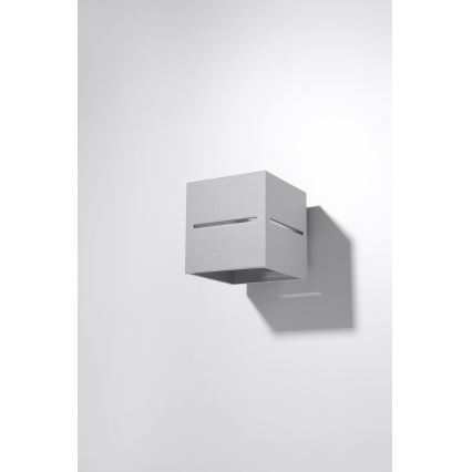 Luz de parede LOBO 1xG9/40W/230V cinzento