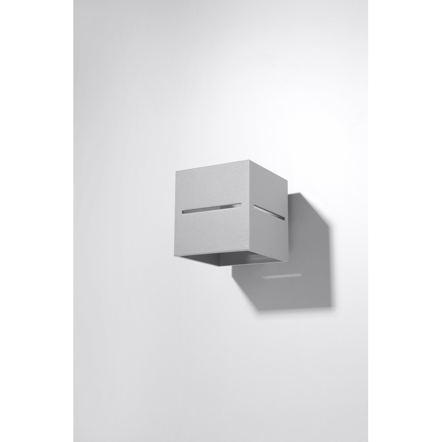 Luz de parede LOBO 1xG9/40W/230V cinzento
