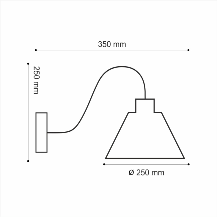 Luz de parede LOFT 1xE14/40W/230V