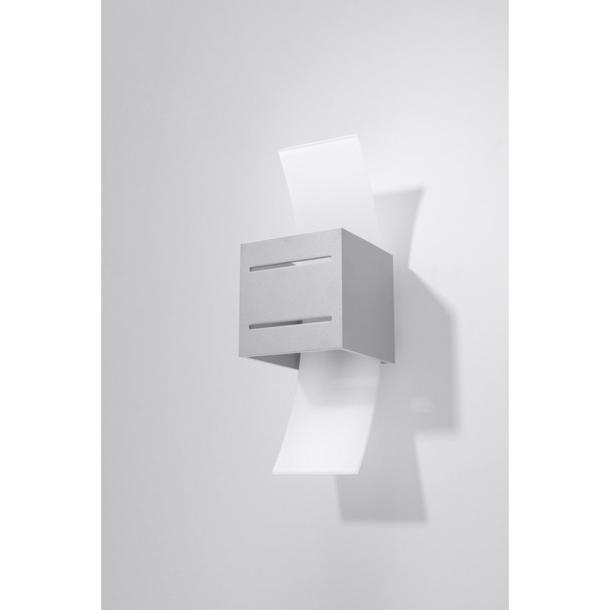 Luz de parede LORETO 1xG9/40W/230V cinzento