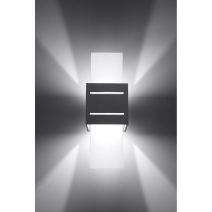 Luz de parede LORETO 1xG9/40W/230V cinzento