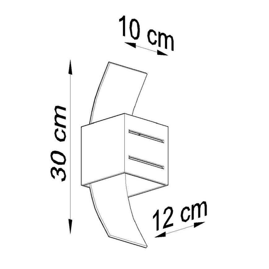 Luz de parede LORETO 1xG9/40W/230V cinzento