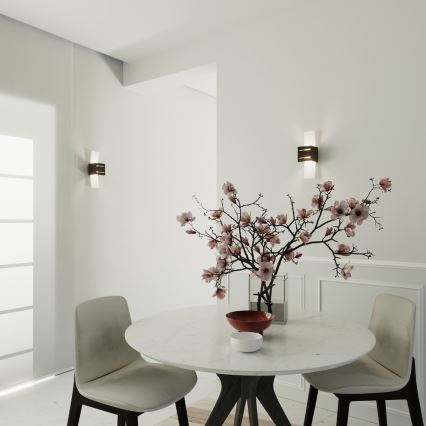 Luz de parede LORETO 1xG9/40W/230V preto antigo