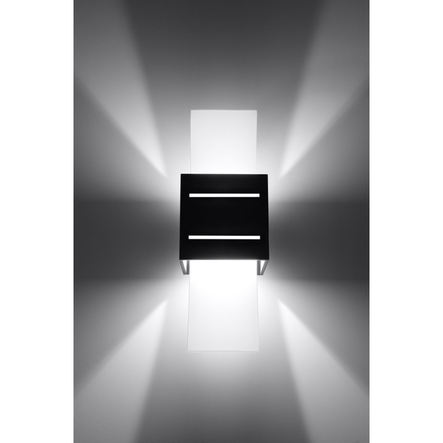 Luz de parede LORETO 1xG9/40W/230V preto antigo