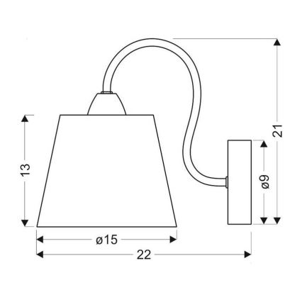 Luz de parede LUK 1xE14/40W/230V