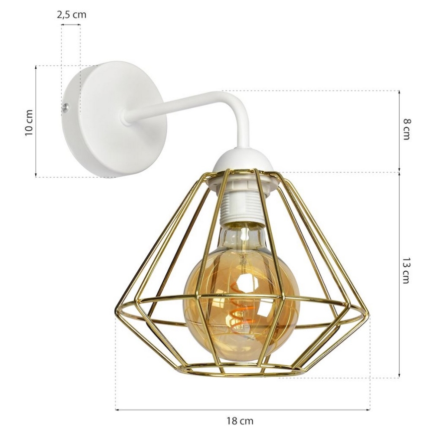 Luz de parede LUPO 1xE27/60W/230V