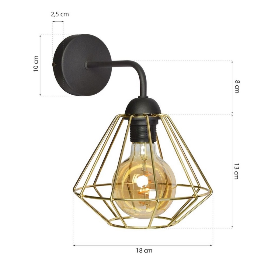 Luz de parede LUPO 1xE27/60W/230V