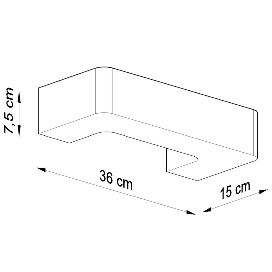 Luz de parede MAGNET 1xE27/60W/230V branco