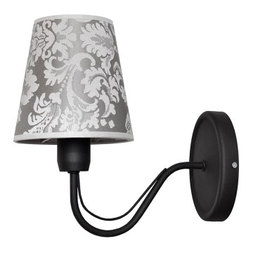 Luz de parede MALBO II 1xE27/15W/230V preto antigo