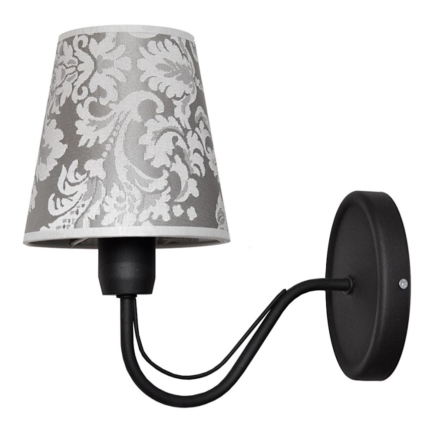 Luz de parede MALBO II 1xE27/15W/230V preto antigo