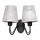 Luz de parede MALBO II 2xE27/15W/230V preto antigo