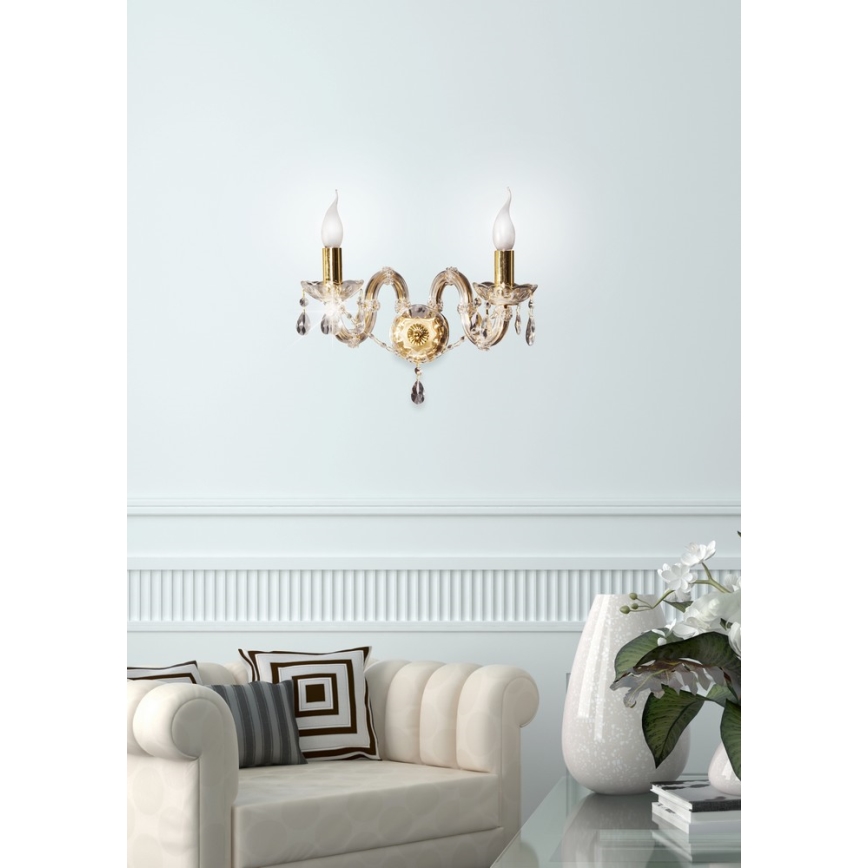 Luz de parede MARIA TERESA 2xE14/40W/230V