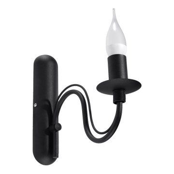 Luz de parede MINERWA 1xE14/40W/230V preto antigo