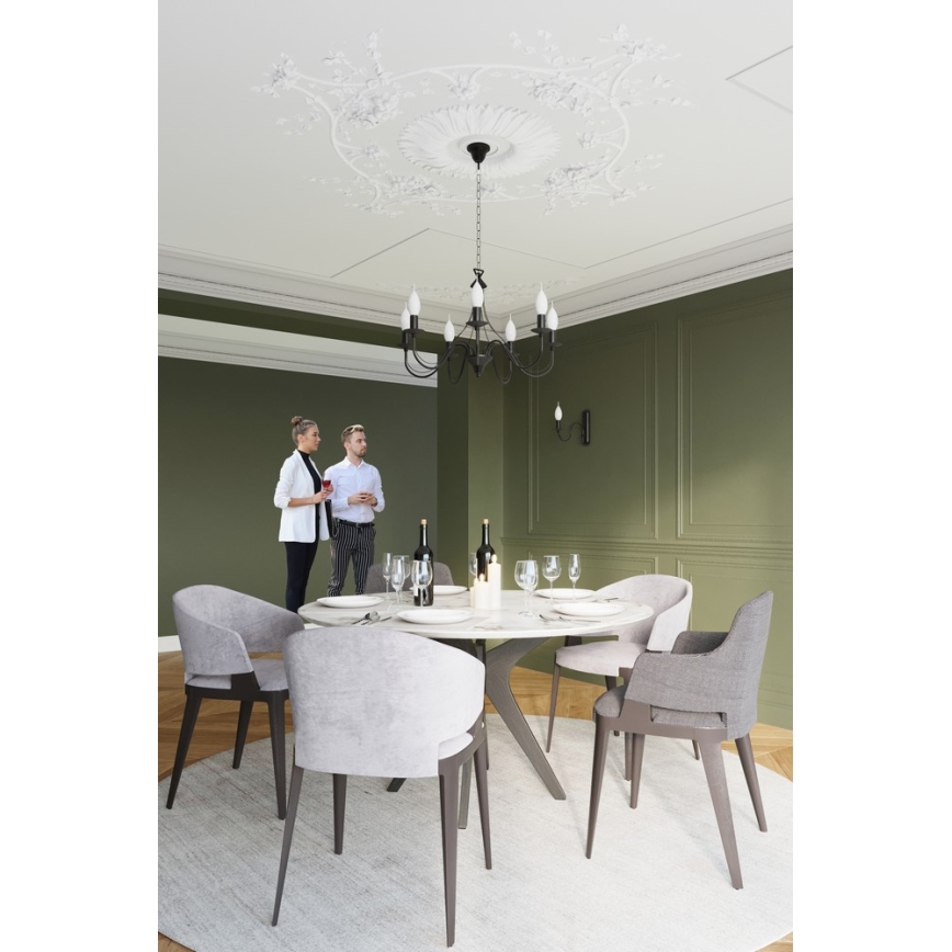 Luz de parede MINERWA 1xE14/40W/230V preto antigo