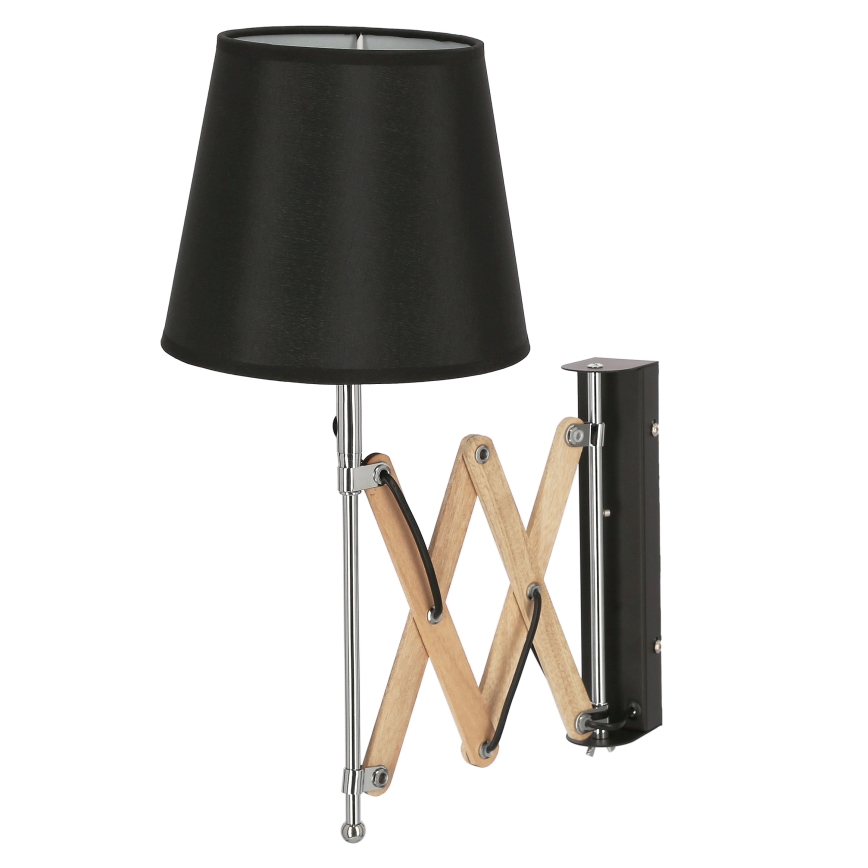 Luz de parede MITO 1xE27/40W/230V preto