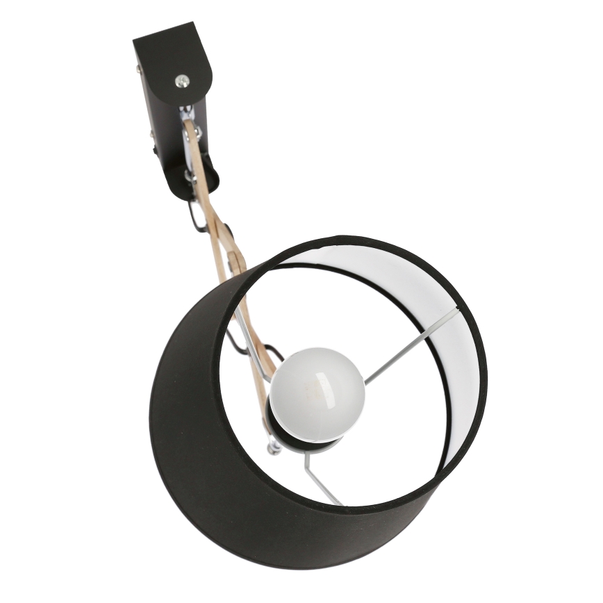 Luz de parede MITO 1xE27/40W/230V preto