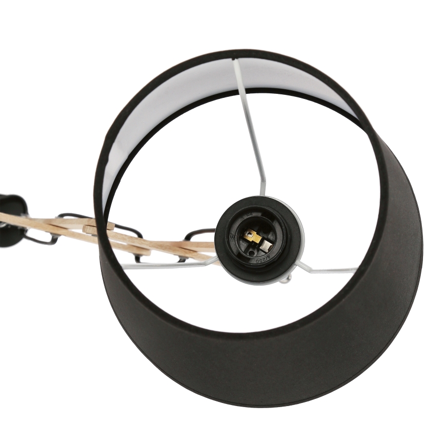 Luz de parede MITO 1xE27/40W/230V preto