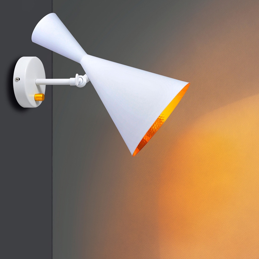 Luz de parede MODERN 1xE27/20W/230V branco