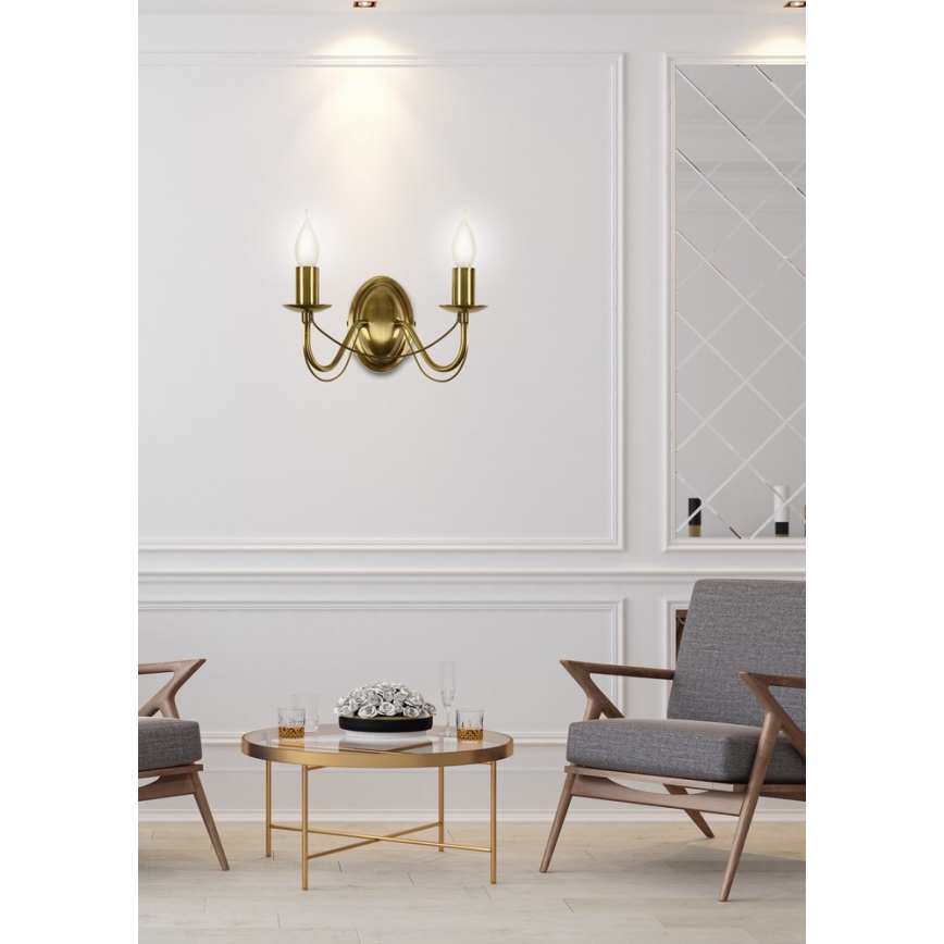 Luz de parede MUZA 2xE14/40W/230V