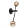 Luz de parede ORO 2xG9/12W/230V preto antigo/dourado