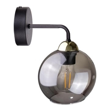 Luz de parede OSMO 1xE27/60W/230V preto antigo/dourado
