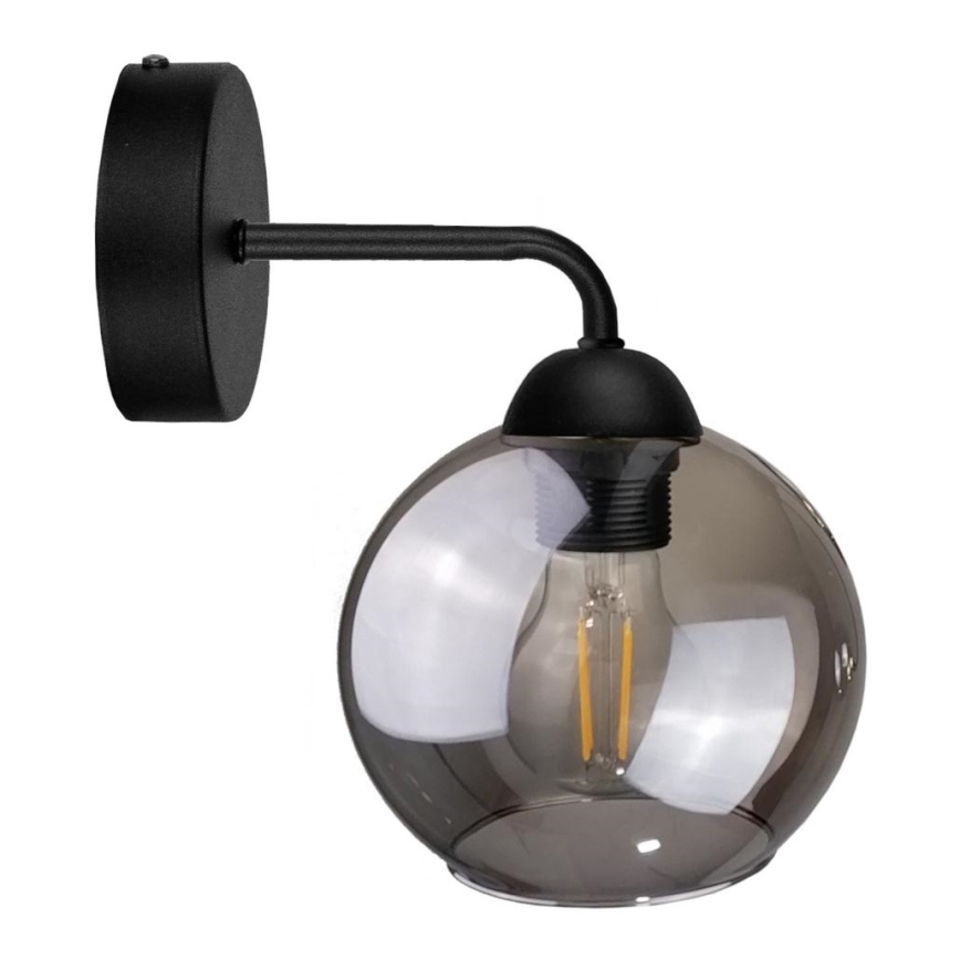Luz de parede OSMO 1xE27/60W/230V preto antigo