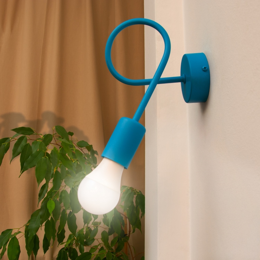 Luz de parede OXFORD 1xE27/15W/230V AZUL